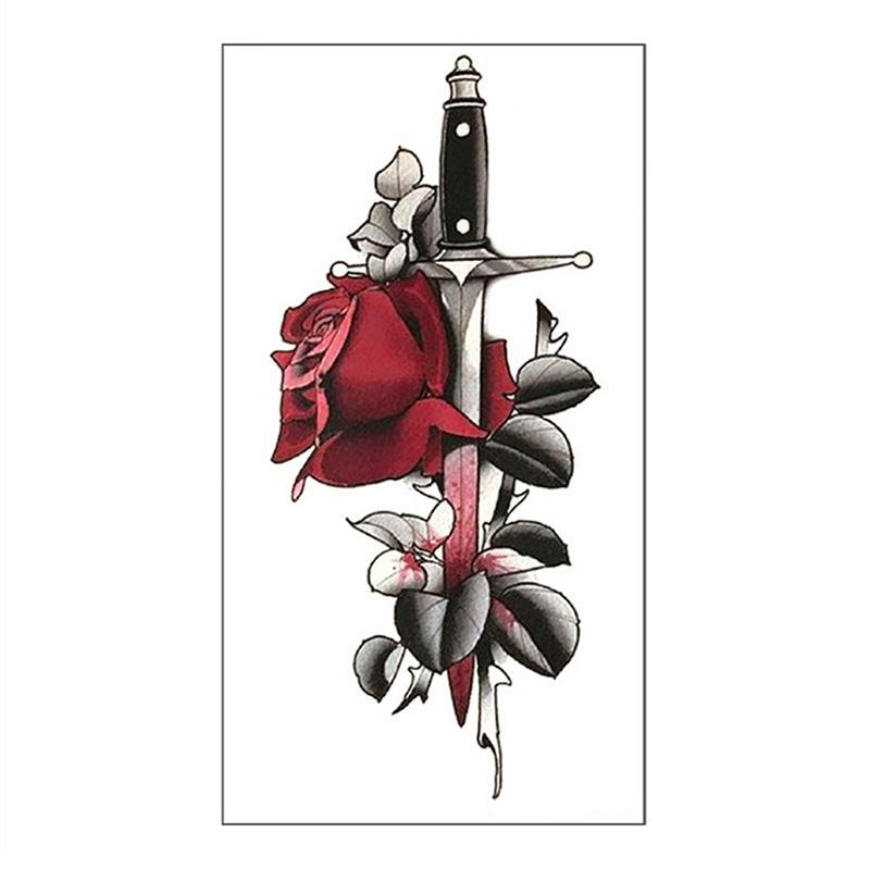 

3D водонепроницаемые татуировки наклейки поддельные татуировки паста нога рука тело цветок наклейка as the picture