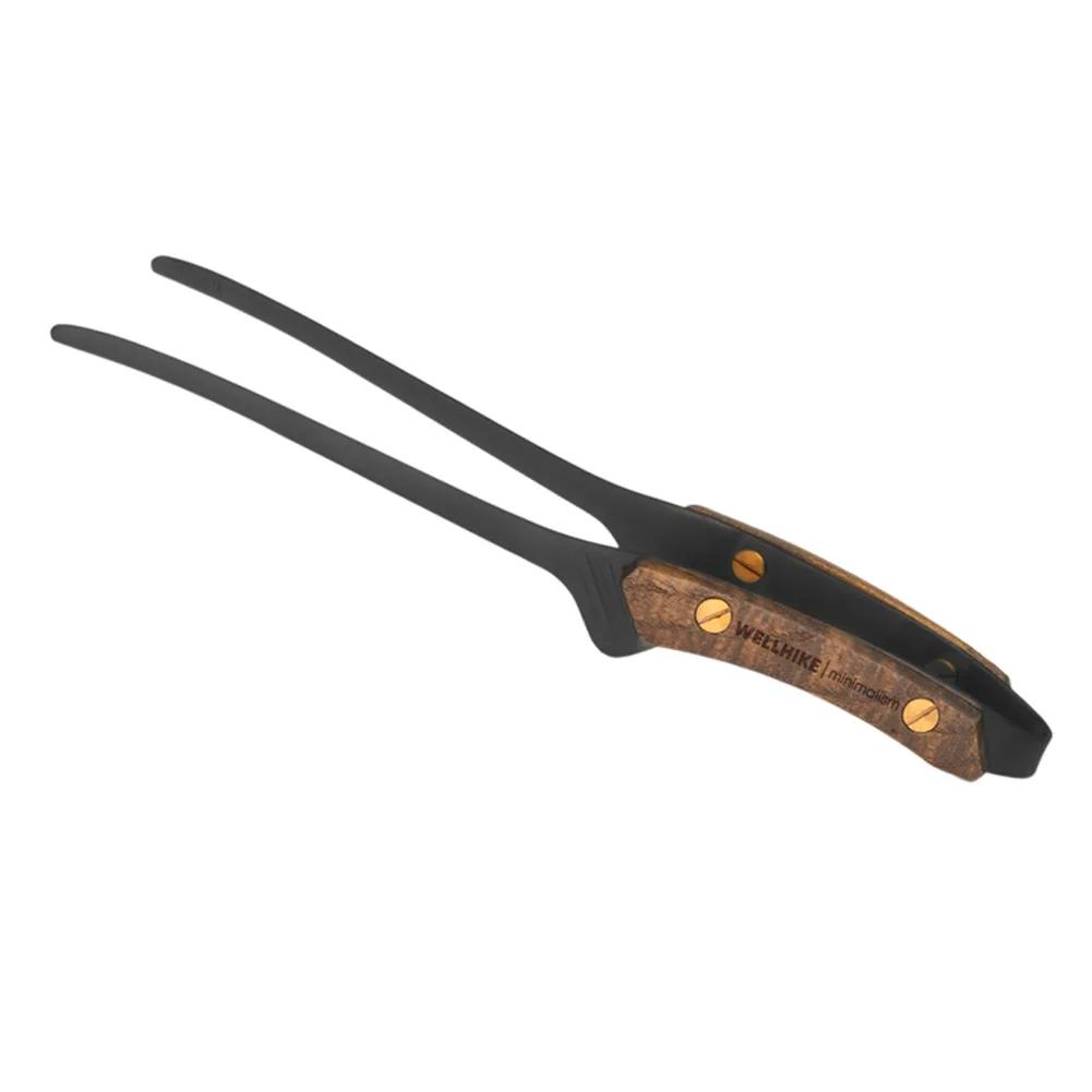 

BBQ Grill Barbecue Tong Stainless Steel Food Clip Anti Scalding Lightweight Outdoor Tableware Camping Supplies чёрный