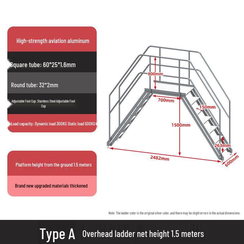 Jundingying Aluminum Platform Crossover Ladder