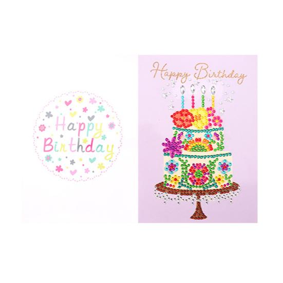 Rhinestone Painting Kit Create Stunning Handmade 5D Design Birthday Gift Multifunctional Greeting Cards