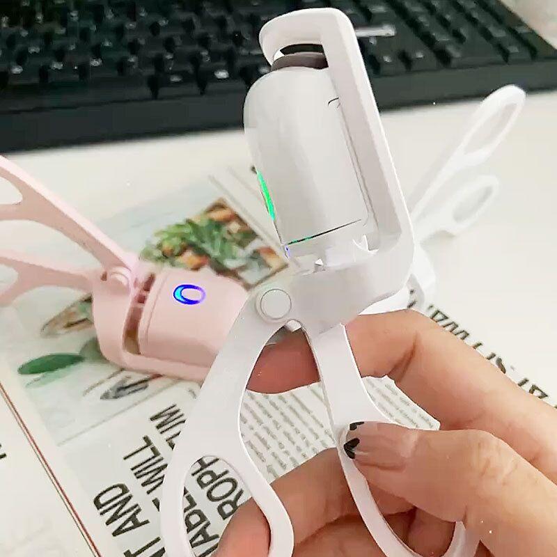 Heated Eyelash Curler with Sensing Heating Silicone Pad
