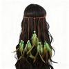 Braided Cord Bohemian Tassel Headband Tribal Feather Hair Extensions  Western Cowgirl Outfit