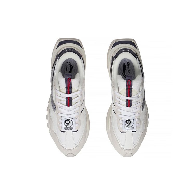 Li Ning Fangyuan Evo Comfortable Breathable Low-Top Sports Casual Shoes Men Sneakers White Blue AGCR227-6