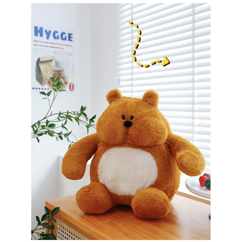 

Ханхан медведь плюшевая игрушка кукла милая уродливо-милая кукла медведя пирса пирса спящая кукла супер мягкая 30cm коричневый