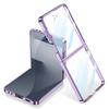 Suitable for Samsung ZFlip7 Mobile Phone Case Folding Screen Electroplated Phantom Full Encapsulation Film Protection Full Transparent PC Hard Shell