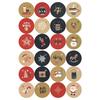 24Pcs/sheet Christmas Advent Calendar Number Sticker DIY Cookie Candy Packaging Sticker Gift Bag Wrapping Seal Dot Label