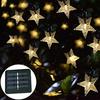 LED String Lights with Light Garden Christmas 30 Flashing Auto Tree Yellow Solar-Powered Built-in Sensor, Waterproof, Lights, Lights, LEDs, 6m,