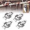 4PCS Spring Loaded Toggle Latch Catch Clamp Hasps Wooden Case Locks Stainless Steel Luggage Spring Hasp Latch Catch Clamps