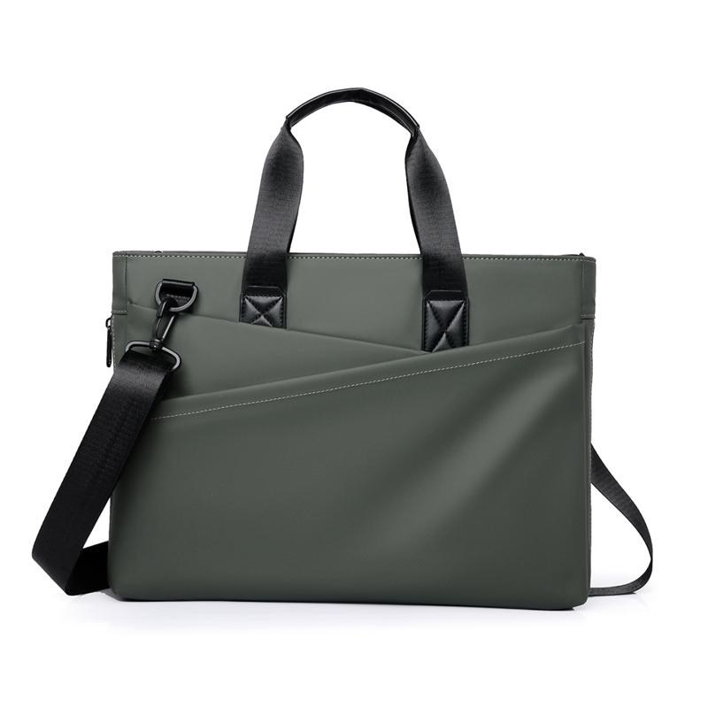 Men's Business Briefcase Large Capacity Handbag Oxford Crossbody Bag Commuter Shoulder Computer Bag