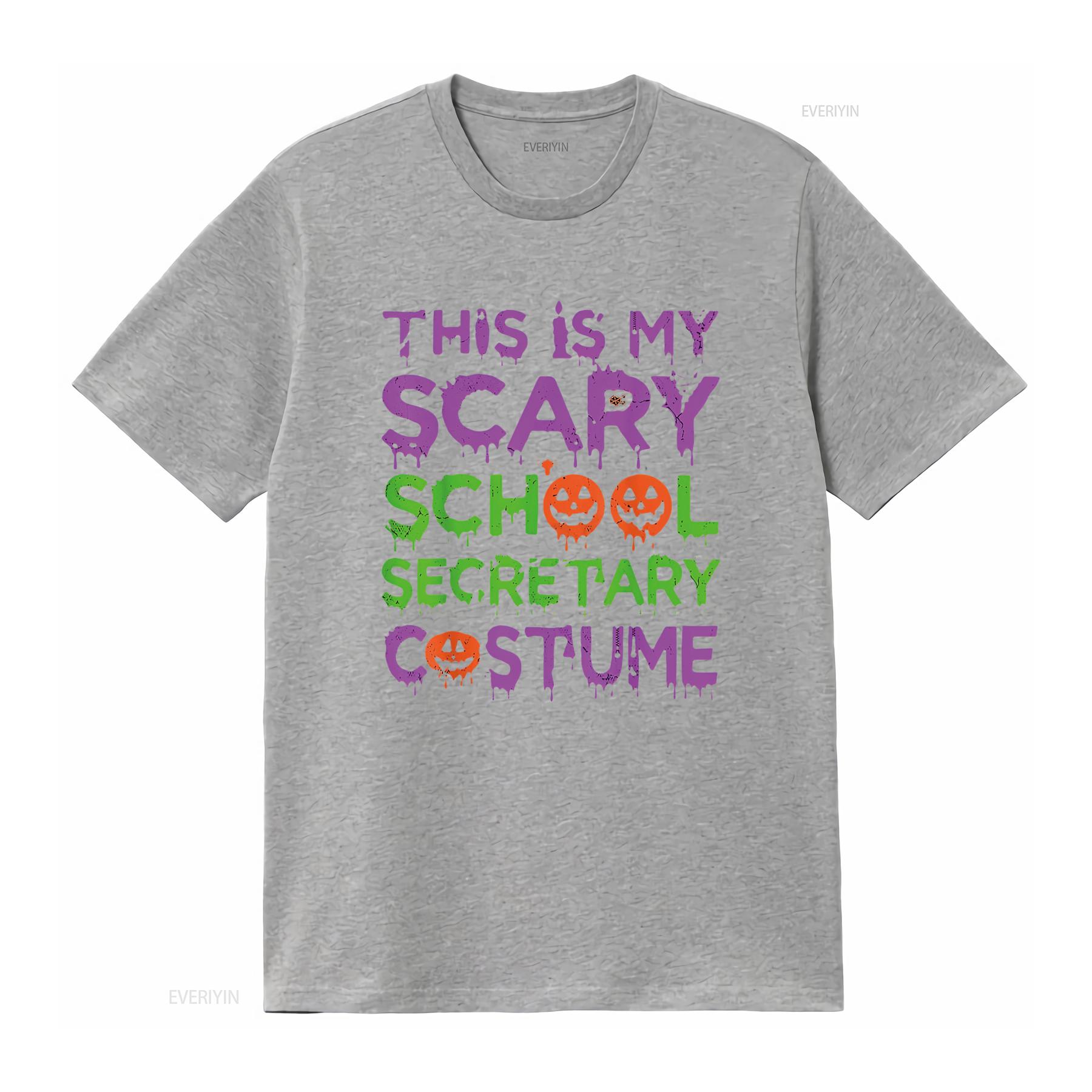 

Womens This Is My Scary School Secretary Costume Halloween T Shirt Black X Large vintage Washed Comfortable Stretched Versatile S