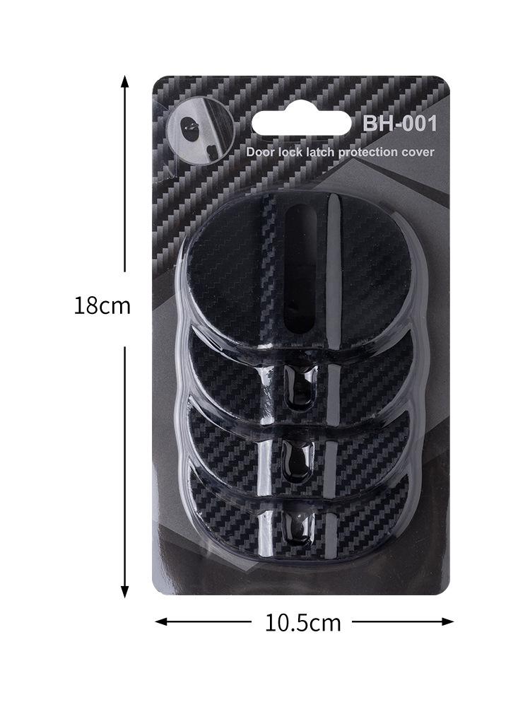 Cuscino Protettivo Universale per Serratura Portiera Auto - Ammortizzante, Anticollisione, Pad Spesso in Fibra di Carbonio