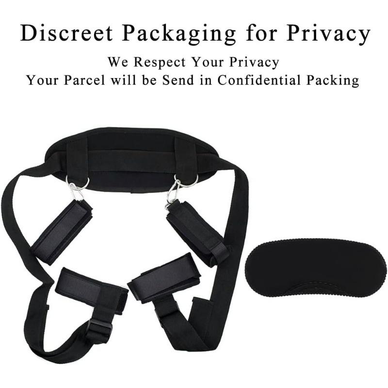 Sex Bondage Kit BDSM Sex Toys Wrist Leg Restraint Strap with Padded Hand  Ankle Cuffs for Women Adult Set for Bed with Blindfold