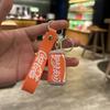 Cartoon Super Simulation Coke Sprite Drink Bottle Can Couple Bag Car Pendant Small Gift Keychain