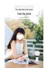 Rechargeable Foldable Quiet Fan with Strong Wind for Dorms and Bedsides