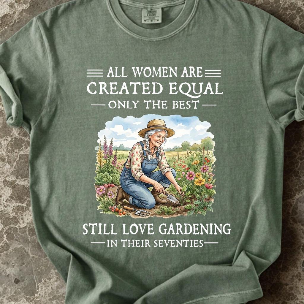 Funny Gardening Shirt for Women 70th Birthday Gift, Gardener Grandma Tee, Plant Lover Gift for Mom, Floral Garden T-Shirt