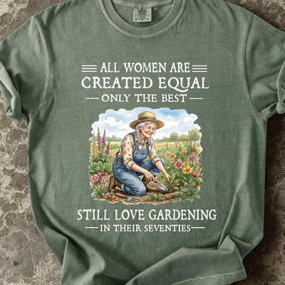 Funny Gardening Shirt for Women 70th Birthday Gift, Gardener Grandma Tee, Plant Lover Gift for Mom, Floral Garden T-Shirt
