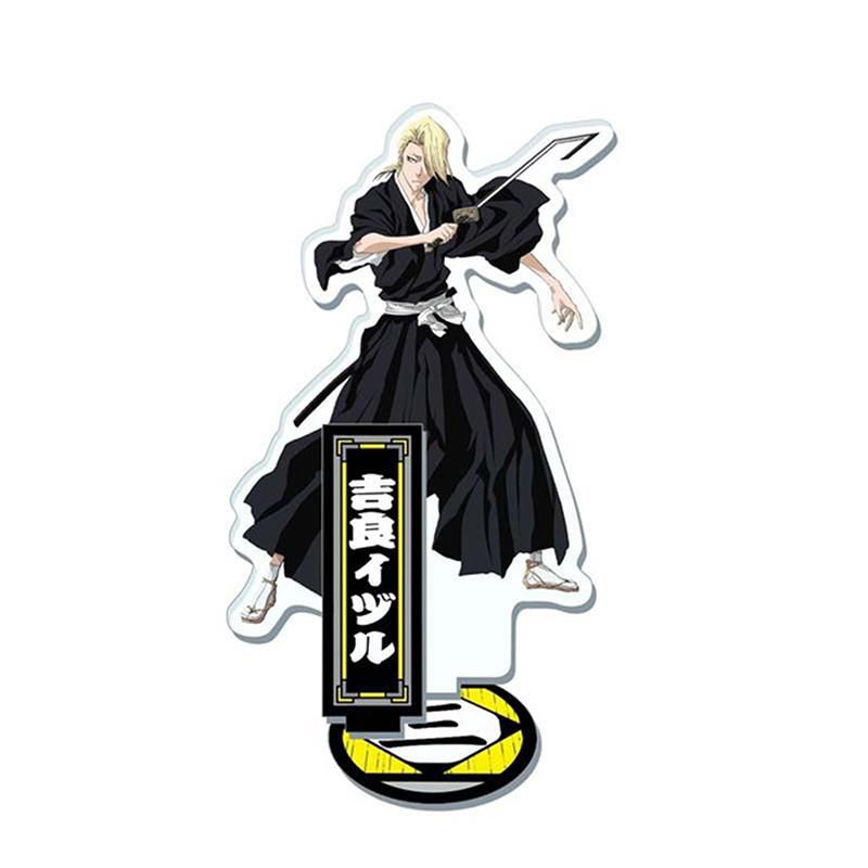 Anime Bleach Acrylic Stand Model Plate Kurosaki Ichigo Kuchiki Rukia Hitsugaya Toshiro Cartoon Figures Standing Sign Holder