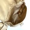 PRADA 1BZ811 Triangle logo Backpack with double pockets and pouch Nylon Beige