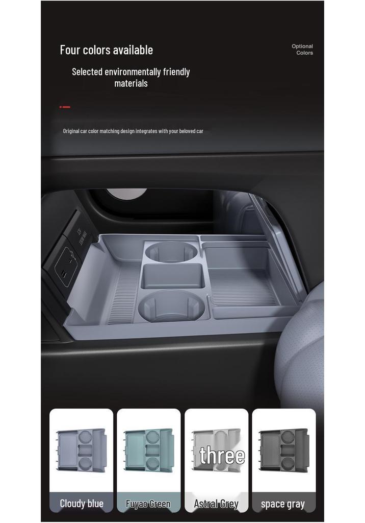 Xiaopeng G6 Center Console Storage Box & Glasses Organizer - Fits 25 Models