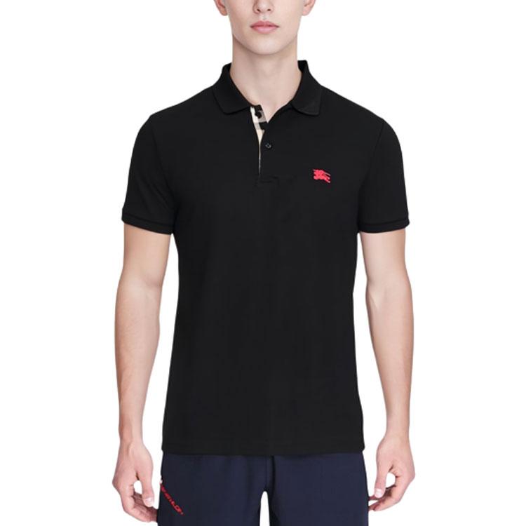 Burberry Camisa Polo Hombre Negro 80362501