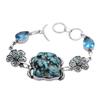 Turquoise Blue Topaz Gemstone Handmade Bracelet Jewelry BR 120