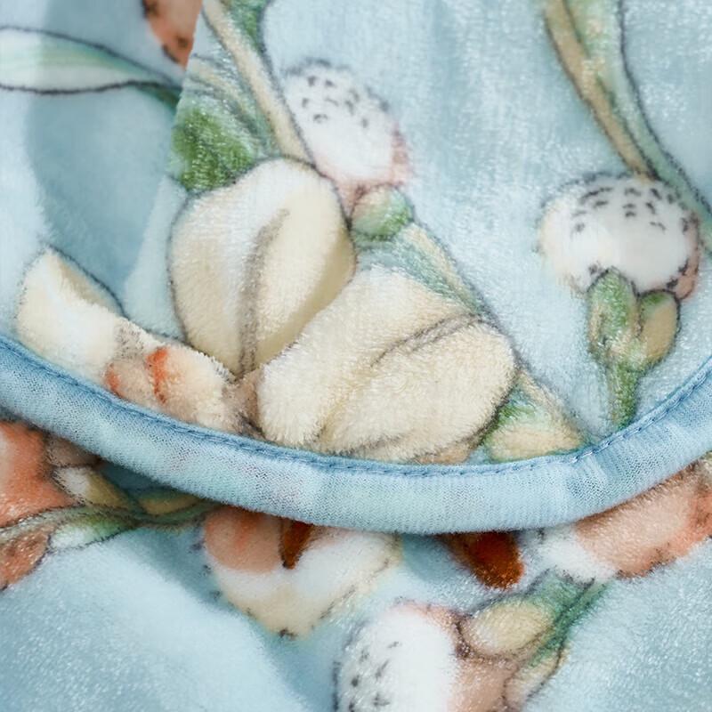 Fuanna Single-Layer Flannel Throw Blanket