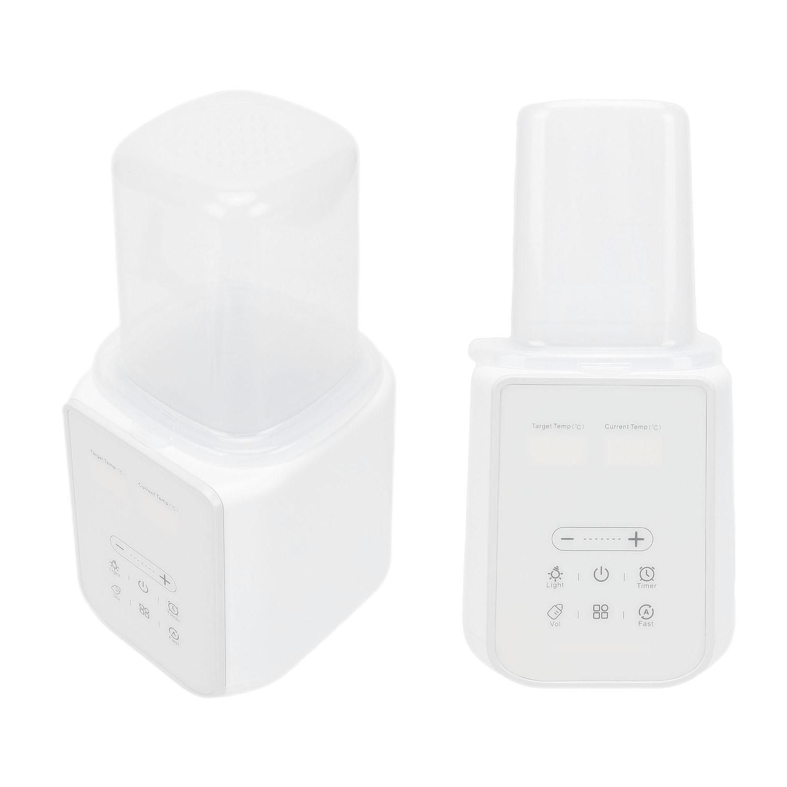 200W Baby Bottle Warmer Digital Display   Single Bottle Warmer with 48 Hours Constant Temperature White