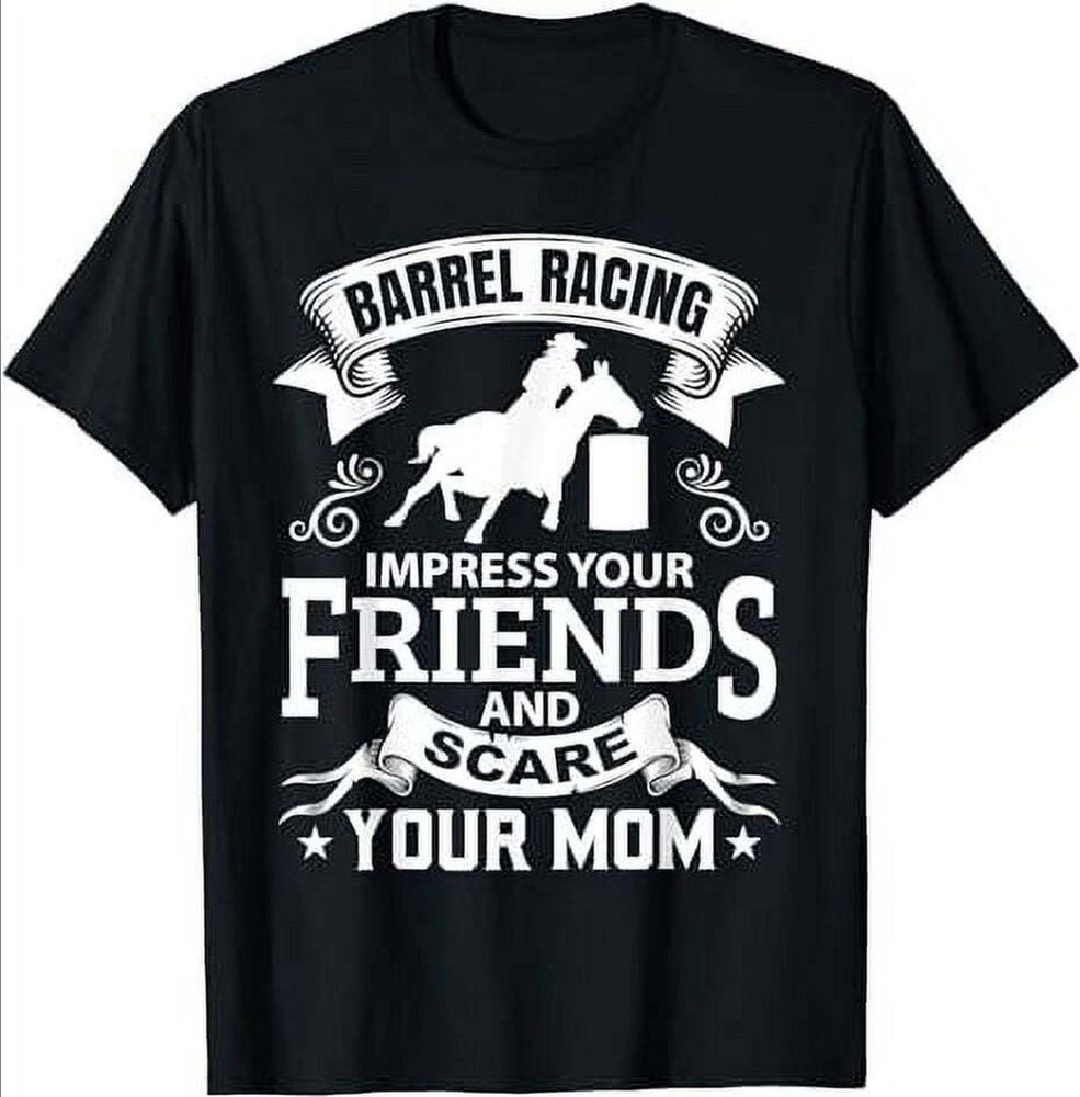 

Barrel Racing Horseback Riding Horse Racer Rider Rodeo TShirt Unisex T-Shirt XL
