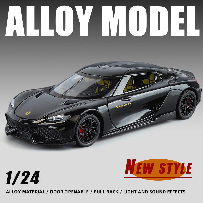 Новый 1:24 Gemera GT Super Sport Car Alloy Diecast Metal Model Car Sound & Light Hobby Collectibles Trendy Decoration Gift For Boyfriend