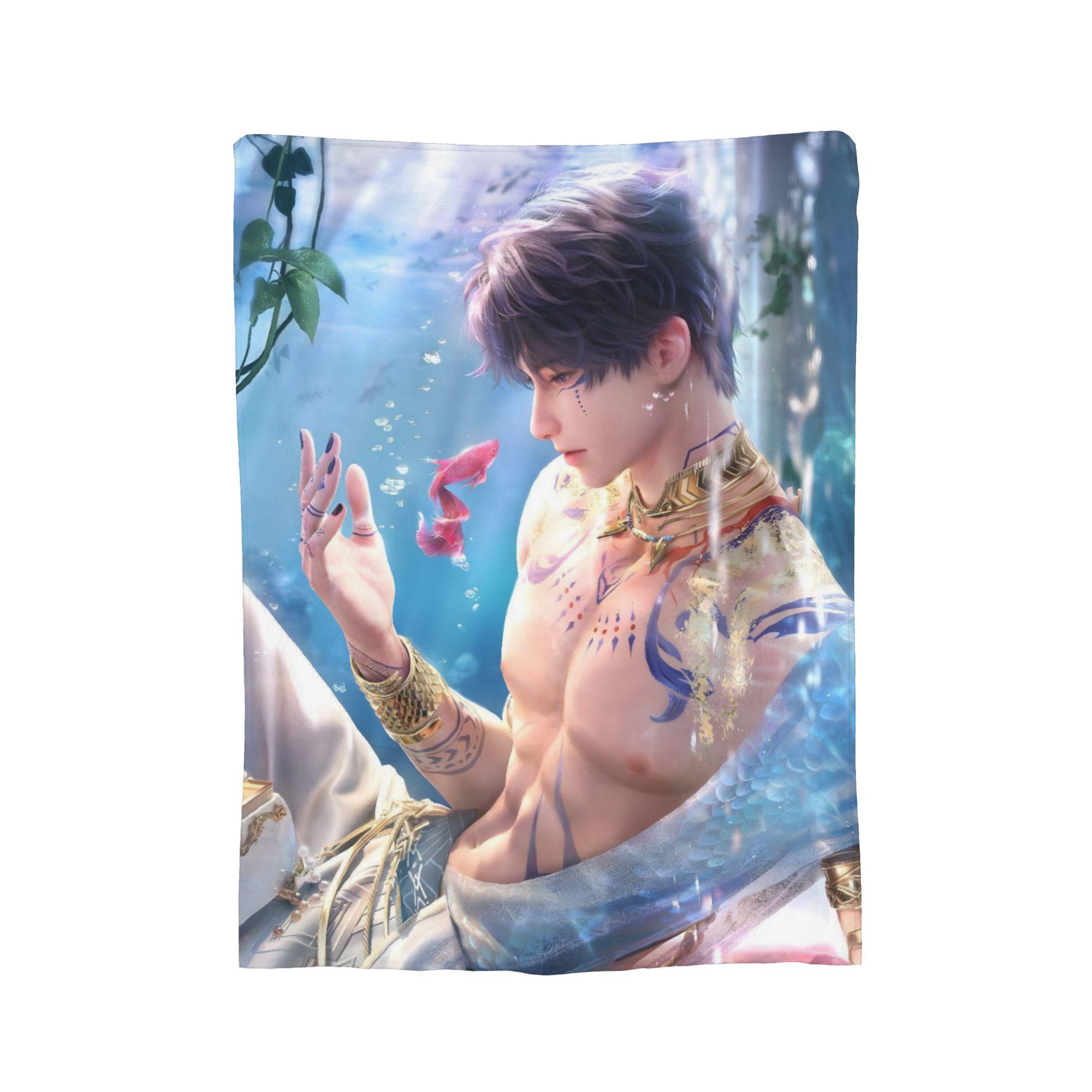Love And Deepspace Rafayel Blanket Fleece Spring/Autumn  Breathable Warm Throw Blankets for Bedding Couch Bedspread 130x150cm