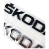 JIYQ3 ABS Letter Emblem Sticker for Skoda RS Fabia Yeti Superb Octavia Kodiaq Karoq Tour Rapid Car Rear Trunk Badge Auto Accessories