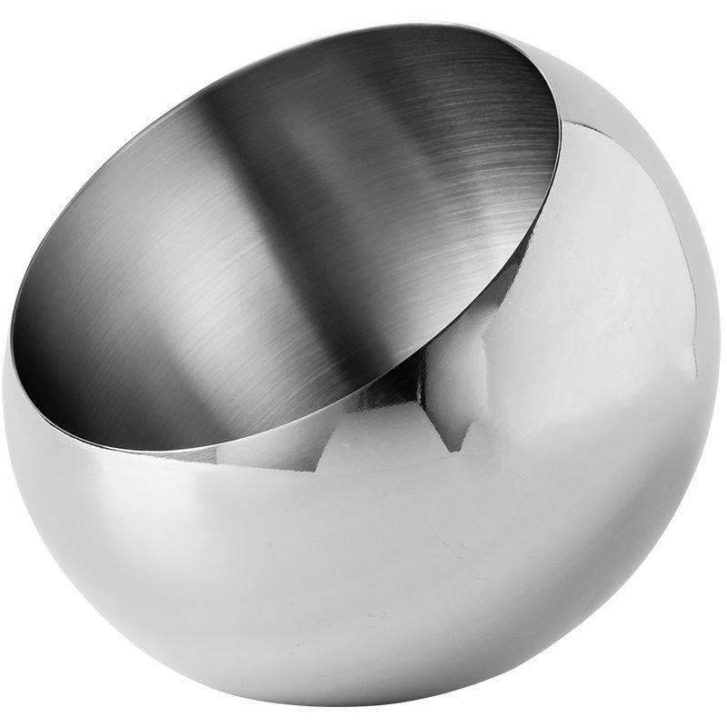 Stainless Steel Fruit Basin, Nordic Simple Fruit Bowl, Living Room Household Tableware, Creative Light Luxury Nut Storage Basin,