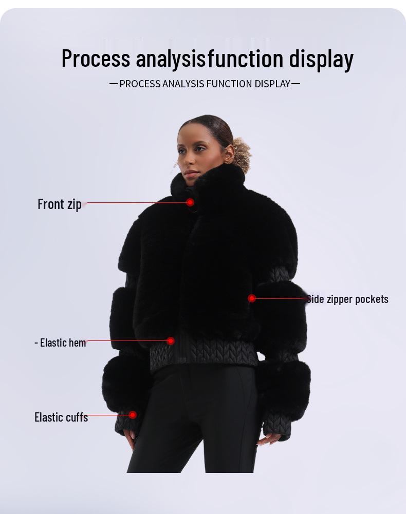 Women's Windproof Thickened Winter Ski Suit - European & American Style for Extreme Cold Outdoor Sports.