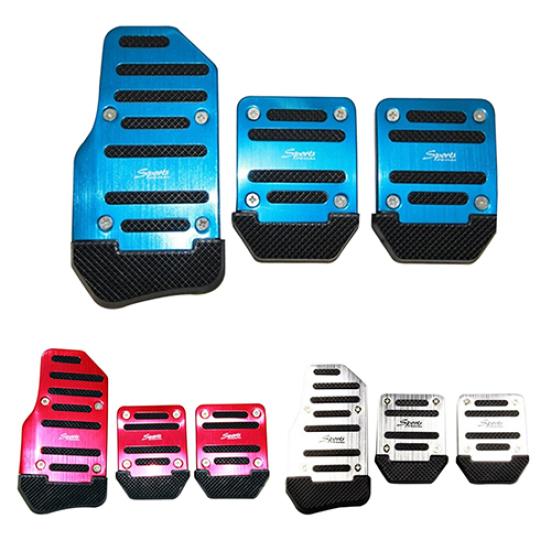 3Pcs Non-slip Car Foot Pedals Accelerator Brake Vehicle Auto Footrests Set