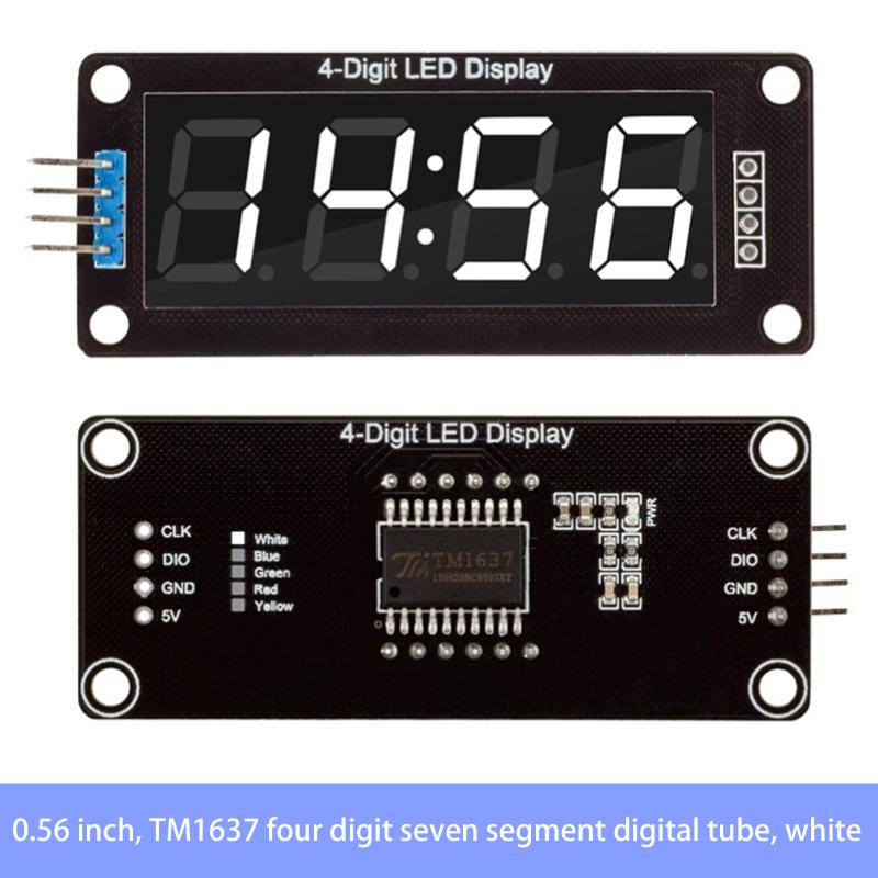 Tm1637 0,56 palce 4bitový LED digitální trubicový displej 7segmentový displejový modul LED elektronická hodiny displejový modulová deska pro Arduino