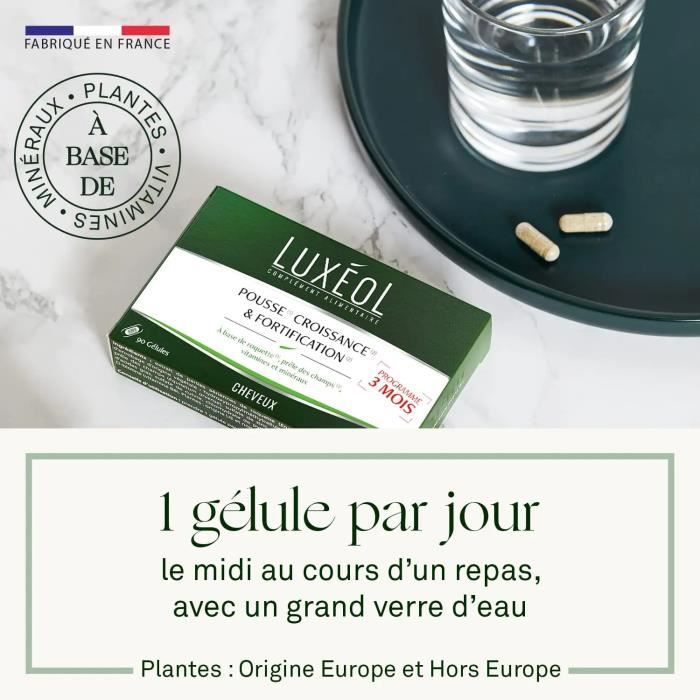 Luxéol Pousse Croissance & Fortification 90 Gélules