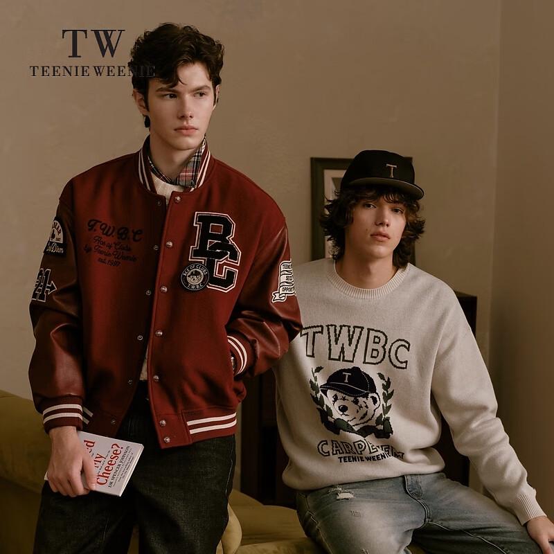 Teenie Weenie Men's Color-Block Woolen Coat