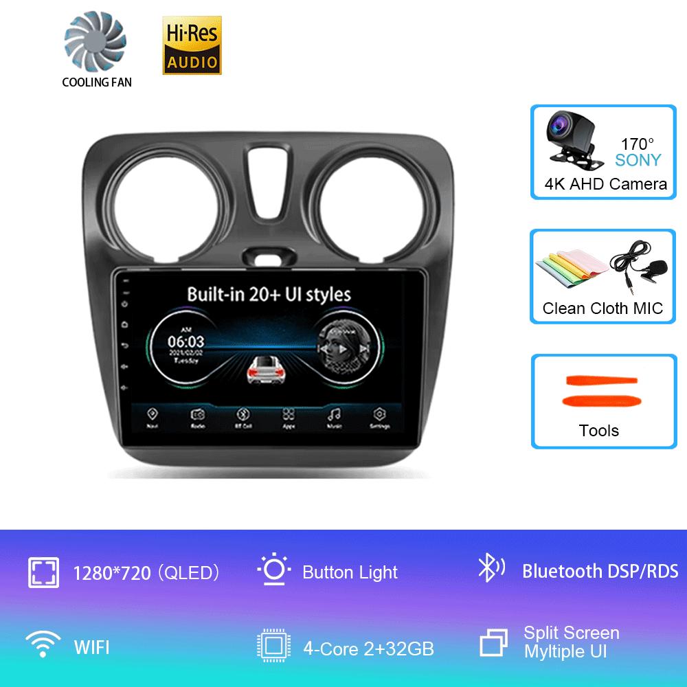 Android 14 Video Playe Carplay Auto WIFI+4G For Renault Lodgy Dacia Dokker 2012-2020  Car Radio Multimedia Navigation GPS Stereo