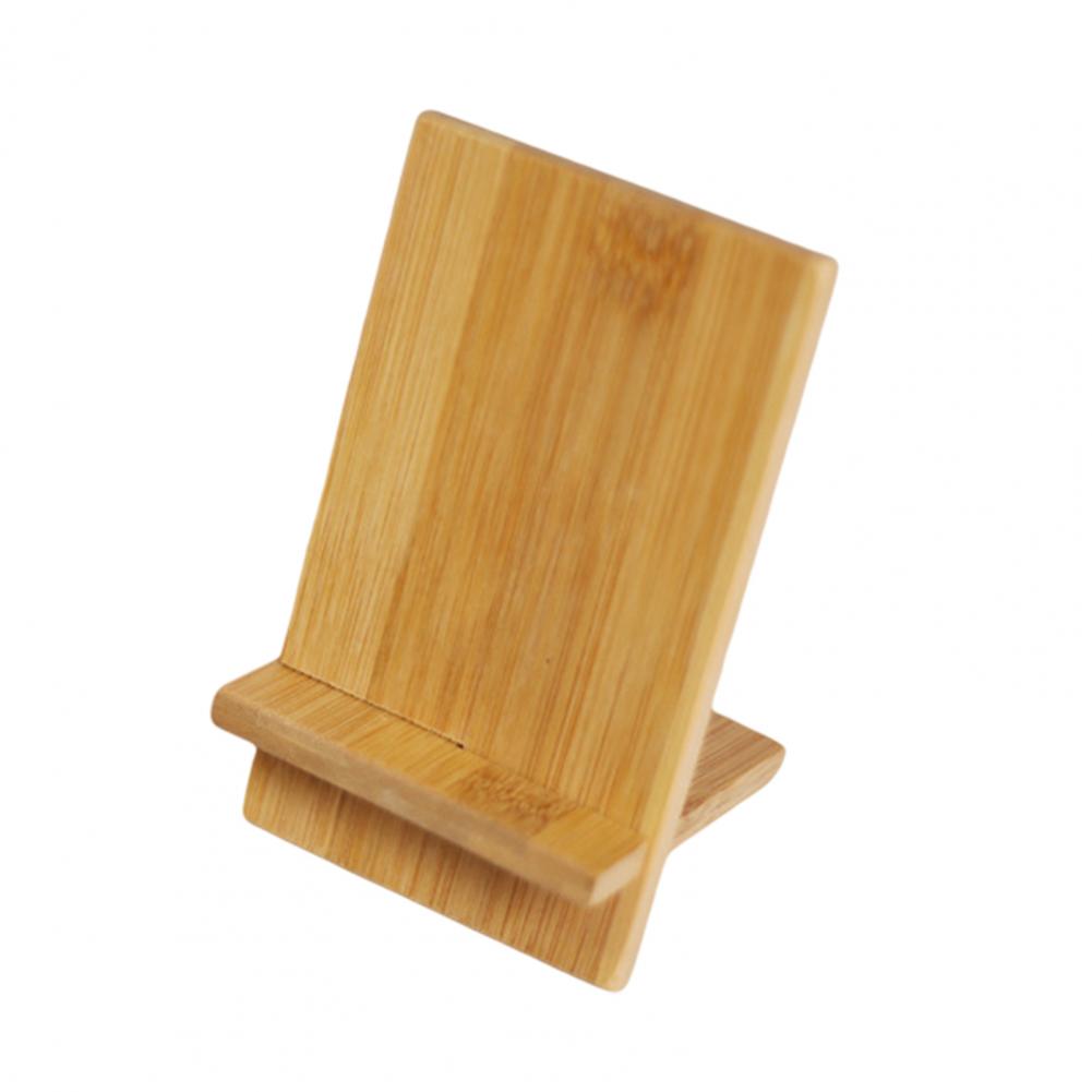 Mobile Phone Holder Bamboo Wooden Universal Multifunctional Anti-slip Portable Desk Cell Phone Bracket Tablet Stand