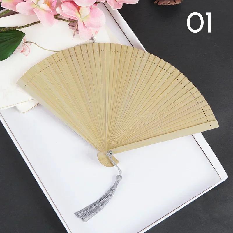 Chinese Style Classical Fan Carved Full Bamboo Folding Hand Fan Home Decor Dance Hand Fan Fashion Show Props Crafts Gift