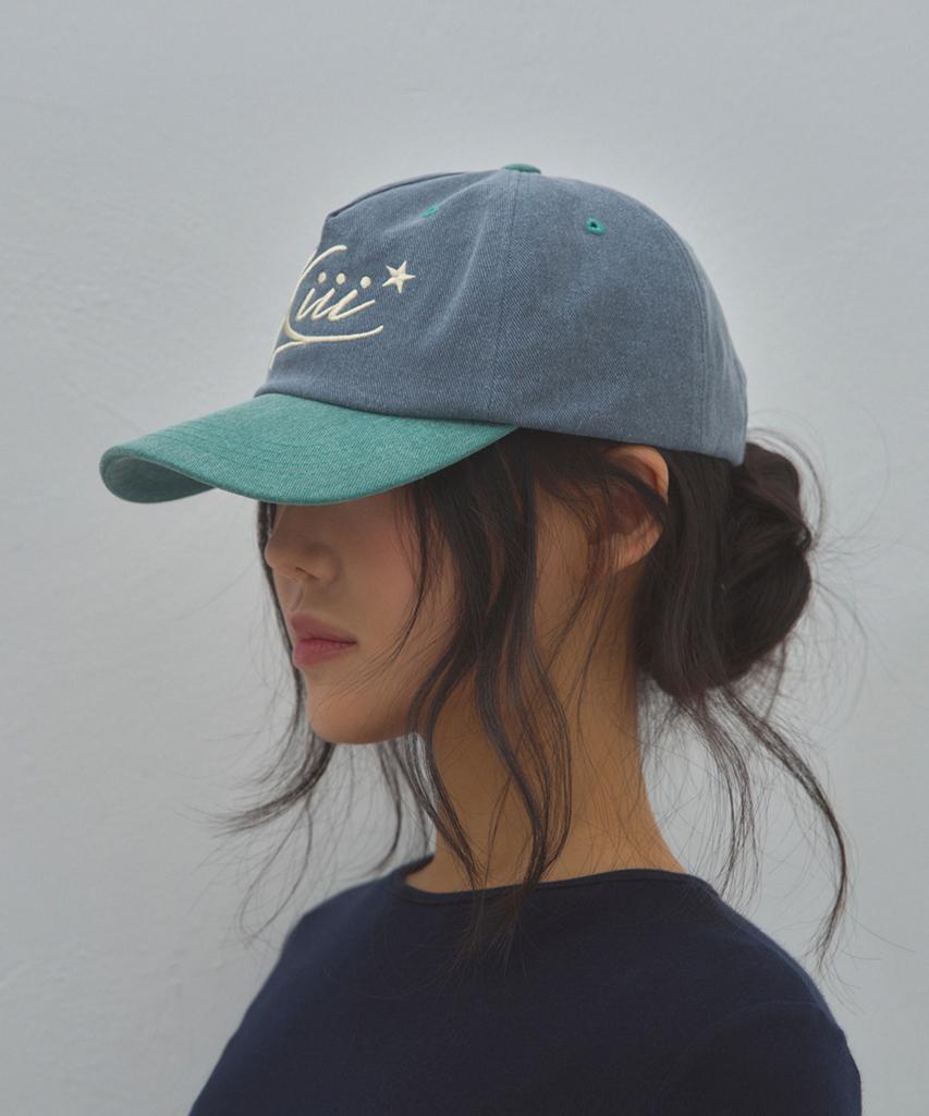Kimimi Star Logo Ball Cap Avocado Navy