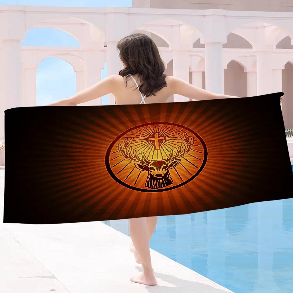 Microfiber Blanket Quick Drying Beach Towel Printed Super Absorbent Pool Bath Towel for Swimming Travel Outdoor Sport