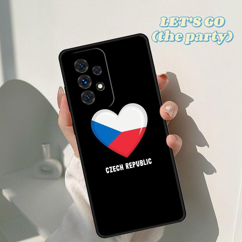 Czech Republic Flag phone case For Samsung Galaxy A42 A31 A40 A51 A71 A32 A80 A91 A52 A72 A73 A20e A21S A50 A70 A11 A12 Cover