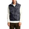 Men's Outdoor Cargo Vest Fishing Work Travel Photo Vests Zip Up Stand Collar Sleeveless Jacket With Pockets