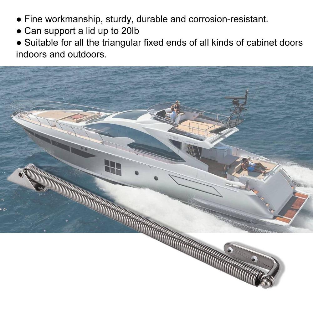 Silver Spring Adjuster 316 Stainless Steel Lid Support Spring  Marine Yachts