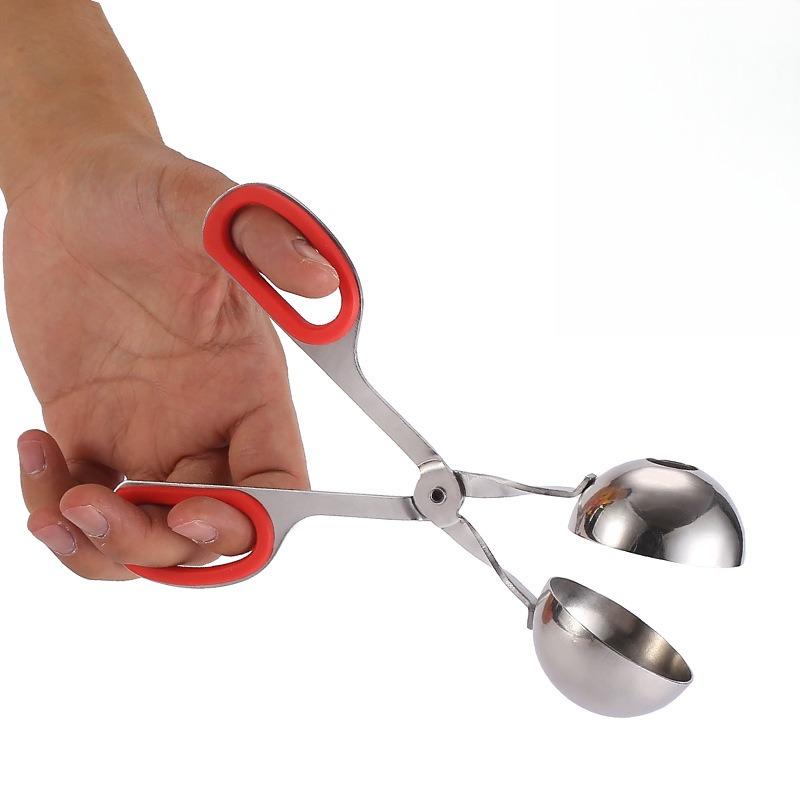 Kitchen Convenient Meatball Maker Stainless Steel Stuffed Meatball Clip DIY Fish Meat Rice Ball Maker Meatball Mold Tools