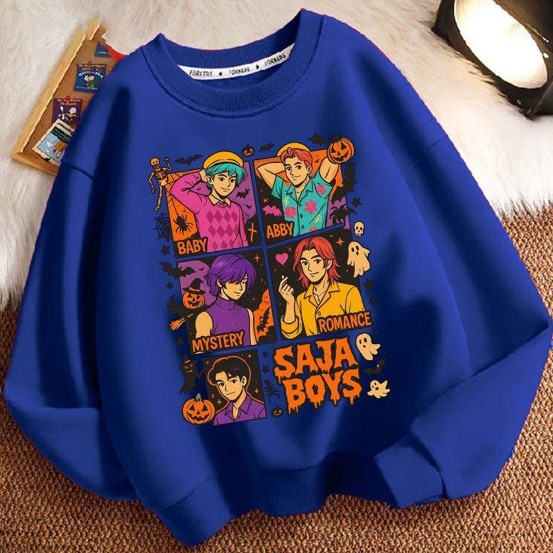 Children's Witch Hunt Team Hoodies, Spring and Autumn Boys' and Girls' Casual Long-sleeved Hoodies