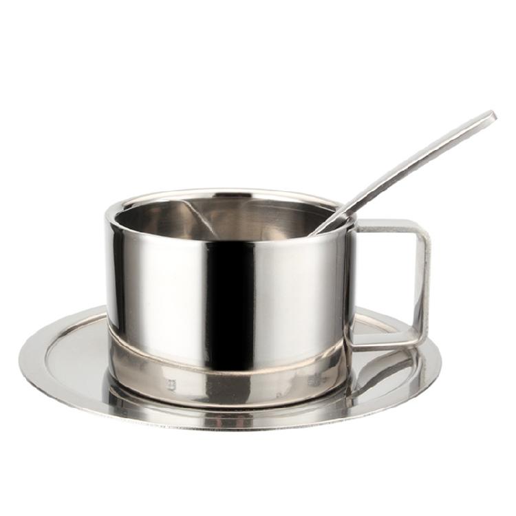 

Double Walls Insulated Coffee Mugs with Saucer and Spoon for Home Hot Milk 1