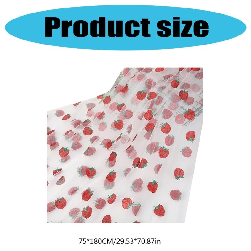 Portable Strawberry Mesh Fabric for Outdoor Clothing and Craft Projects