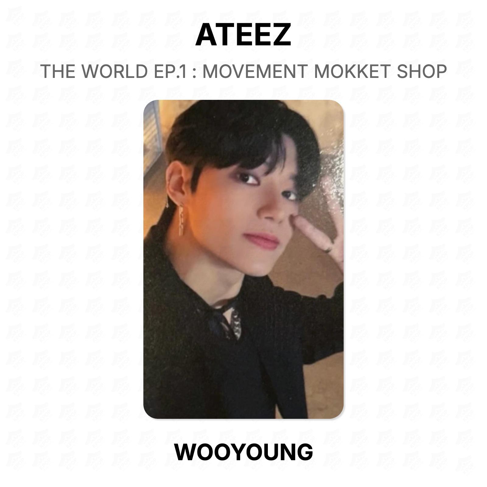 ATEEZ МИР EP.1 : MOVEMENT SHOP Official Фотокарточка WOOYOUNG